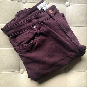 3/$15 🦉 H&M Dark Purple Skinny Jeans s12